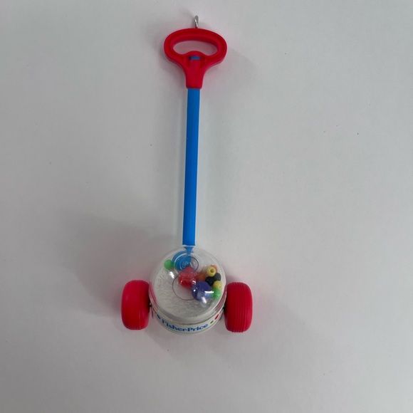 Hallmark Fisher-Price Red and Blue Learning Popper Toy Ornament - Picture 4 of 4